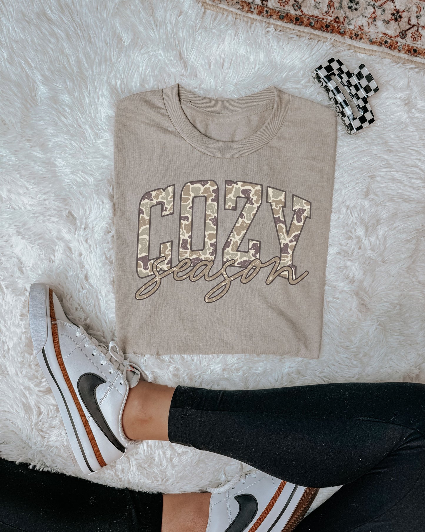 Camo Cozy Season Crewneck