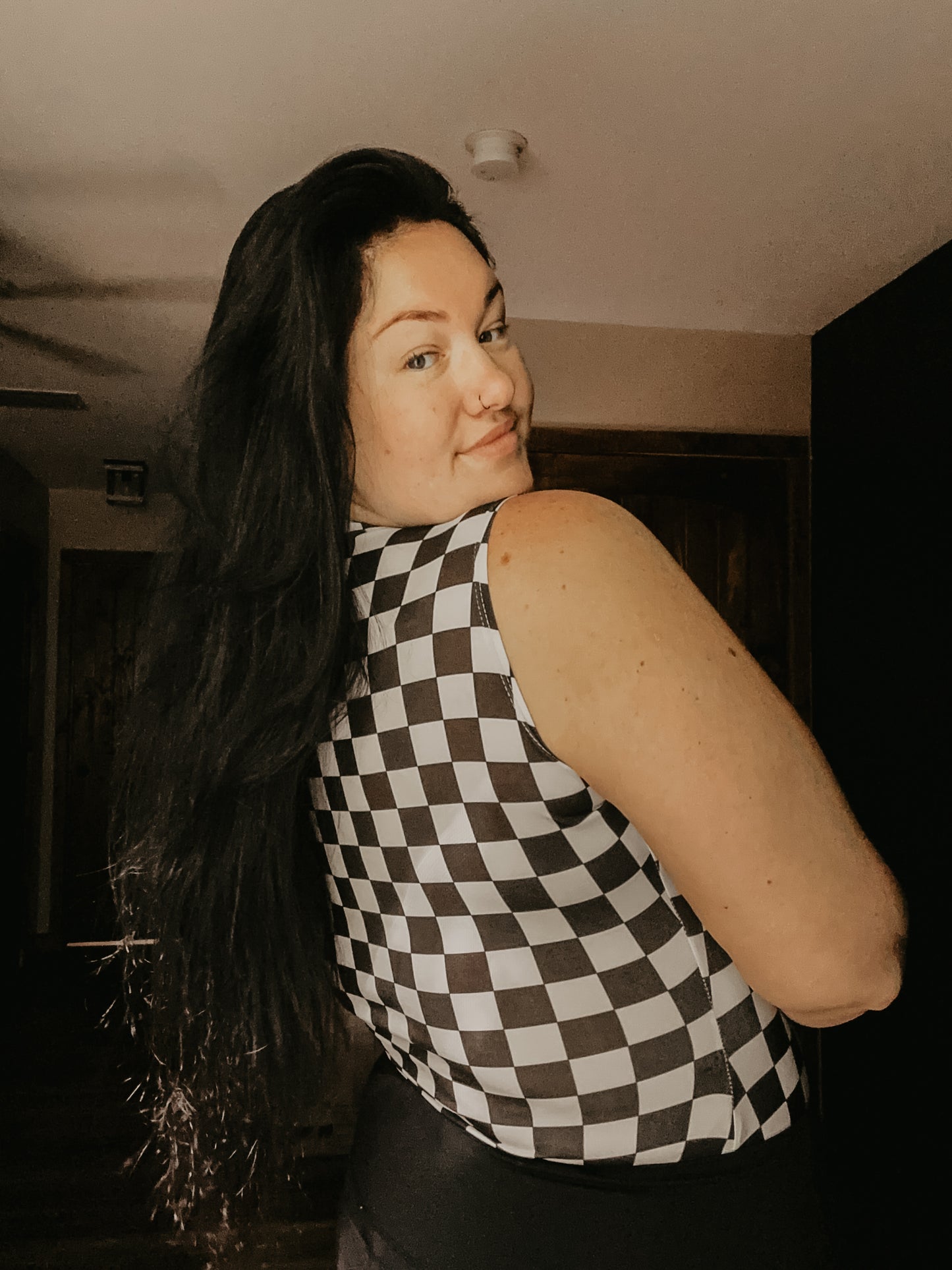 Checkered Bodysuit
