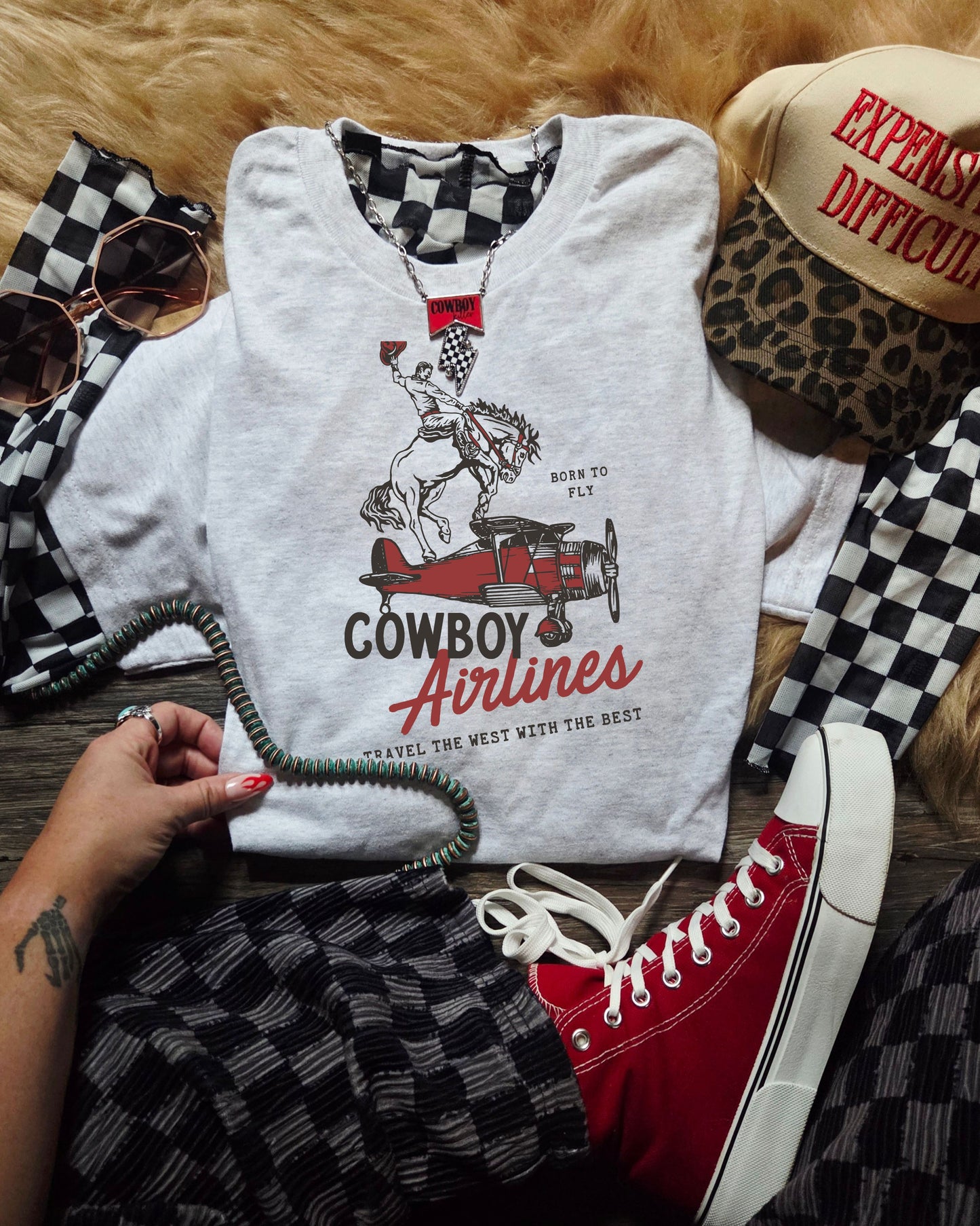 Cowboy Airlines Tee