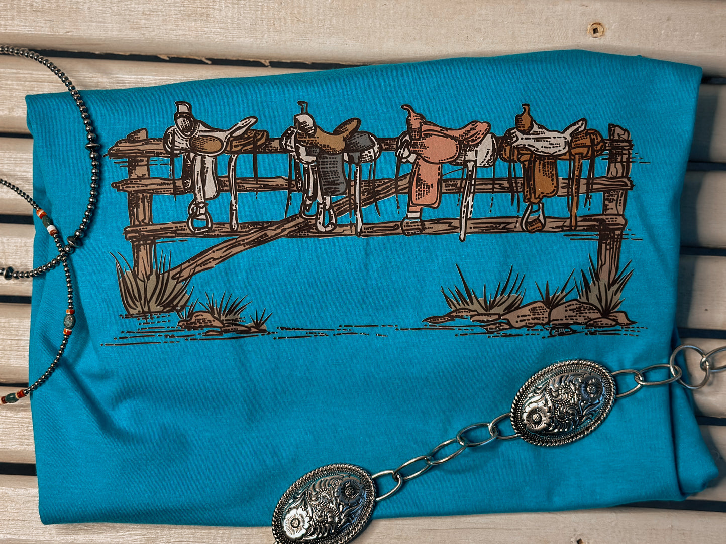 Back in the Saddle tee