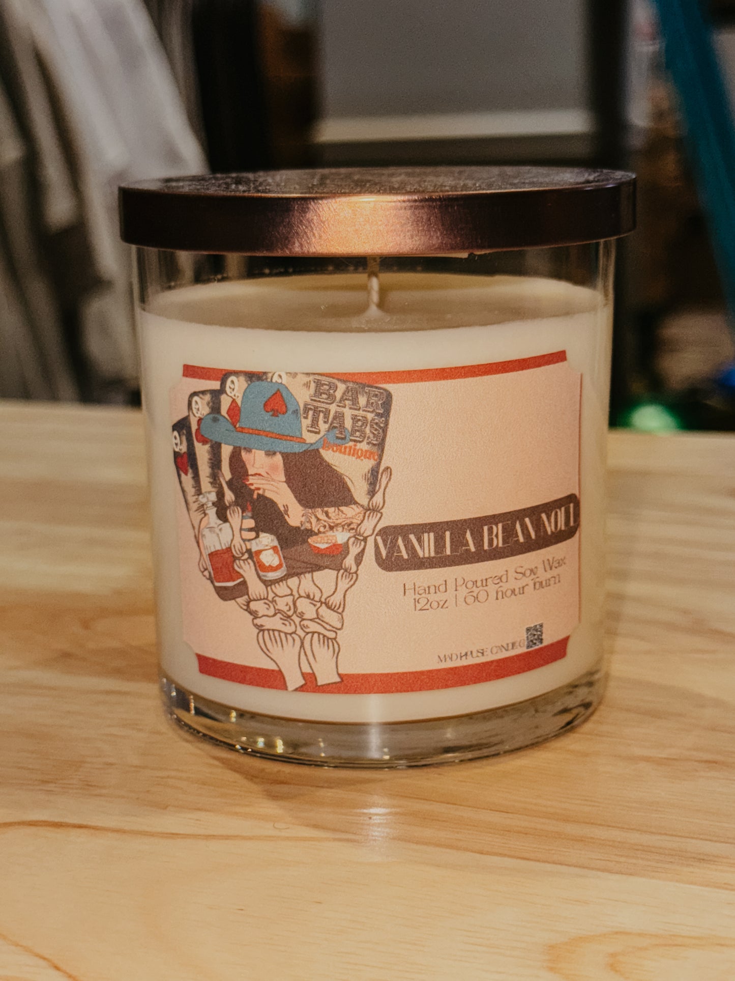 Vanilla bean candle