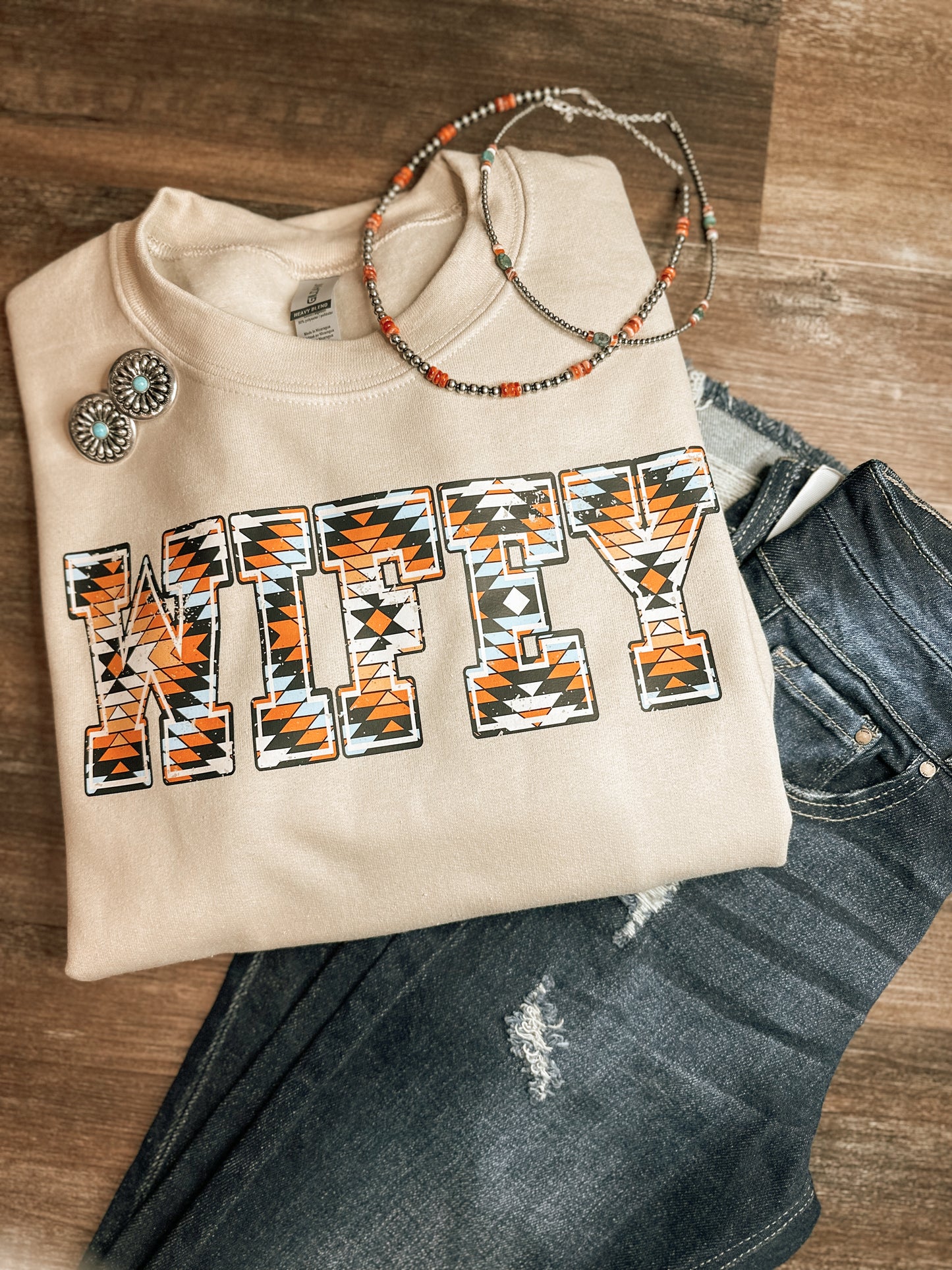 Aztec Wifey Crewneck
