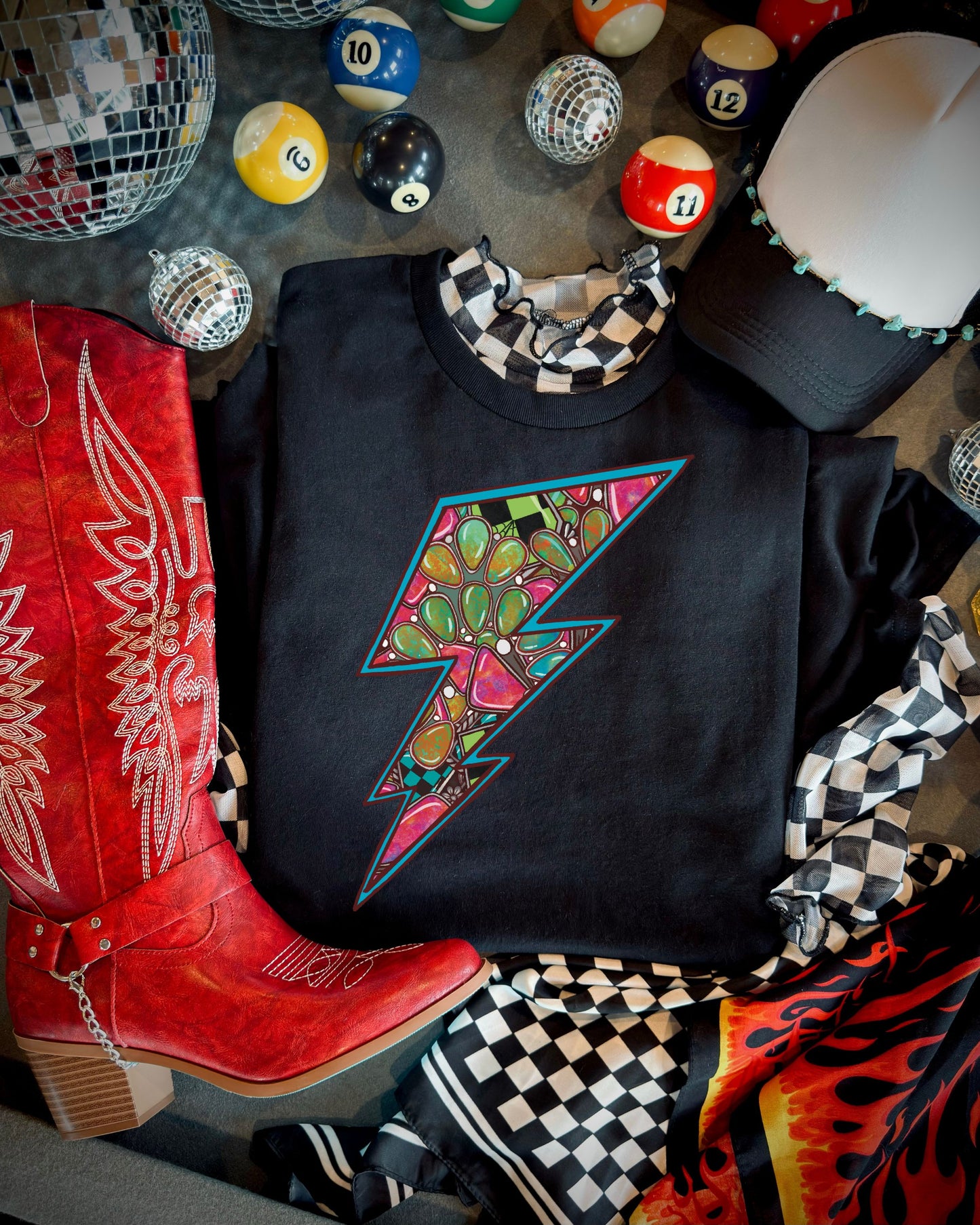 Turquoise Lighting Tee