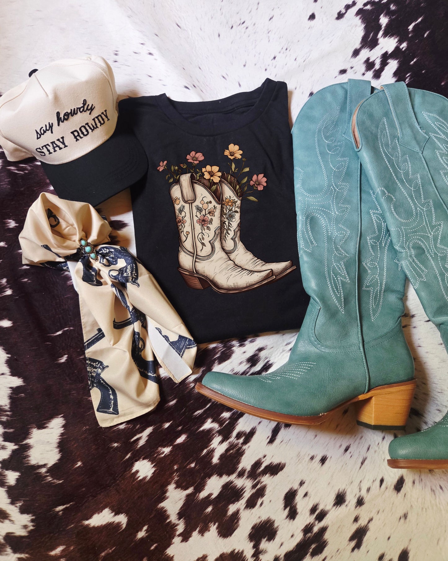 Bloom & Boots Tee