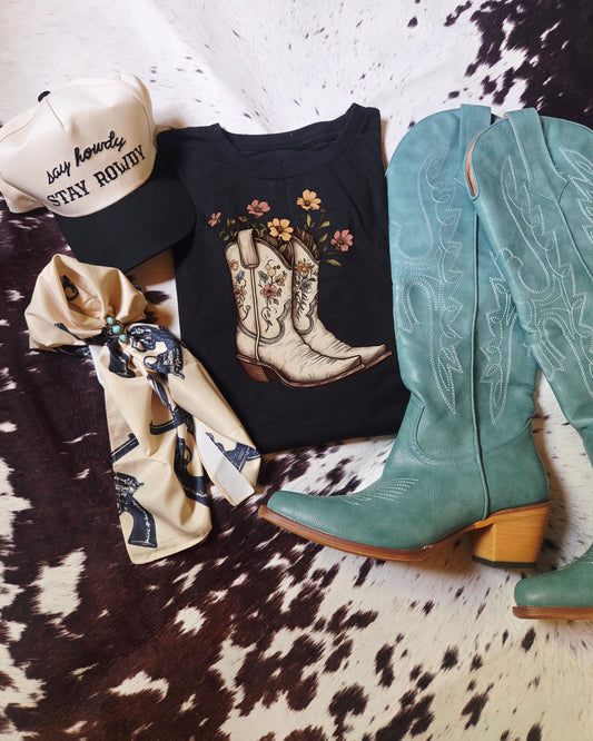 Bloom & Boots Tee