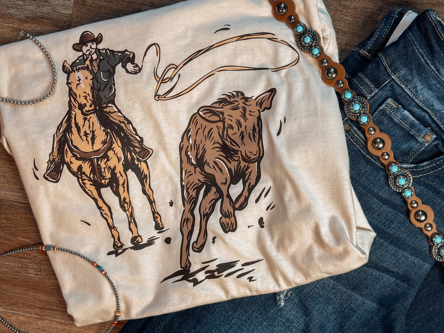 Calf Ropin Tee