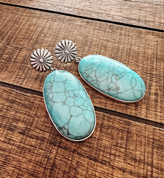 Turquoise Radler Earrings