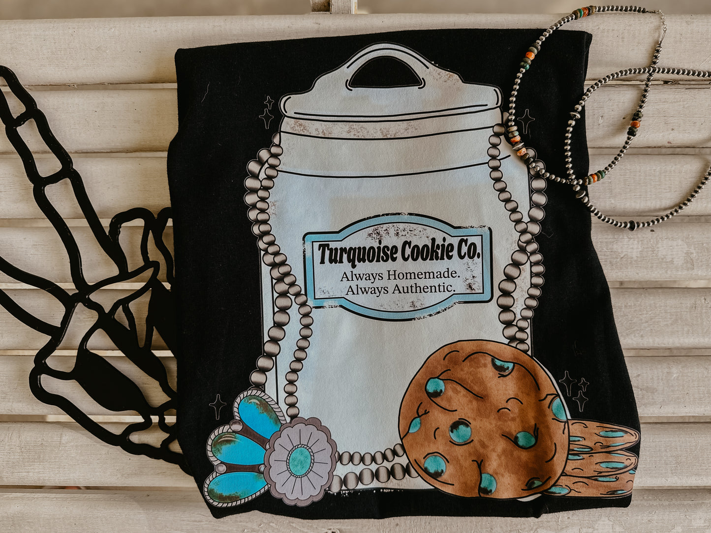 Turquoise Cookie CO Tee