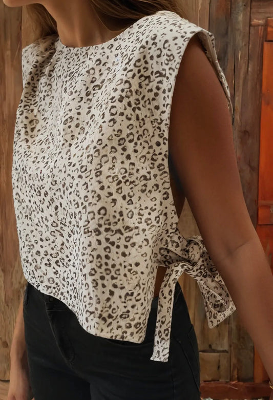 Cheetah Knot Vest