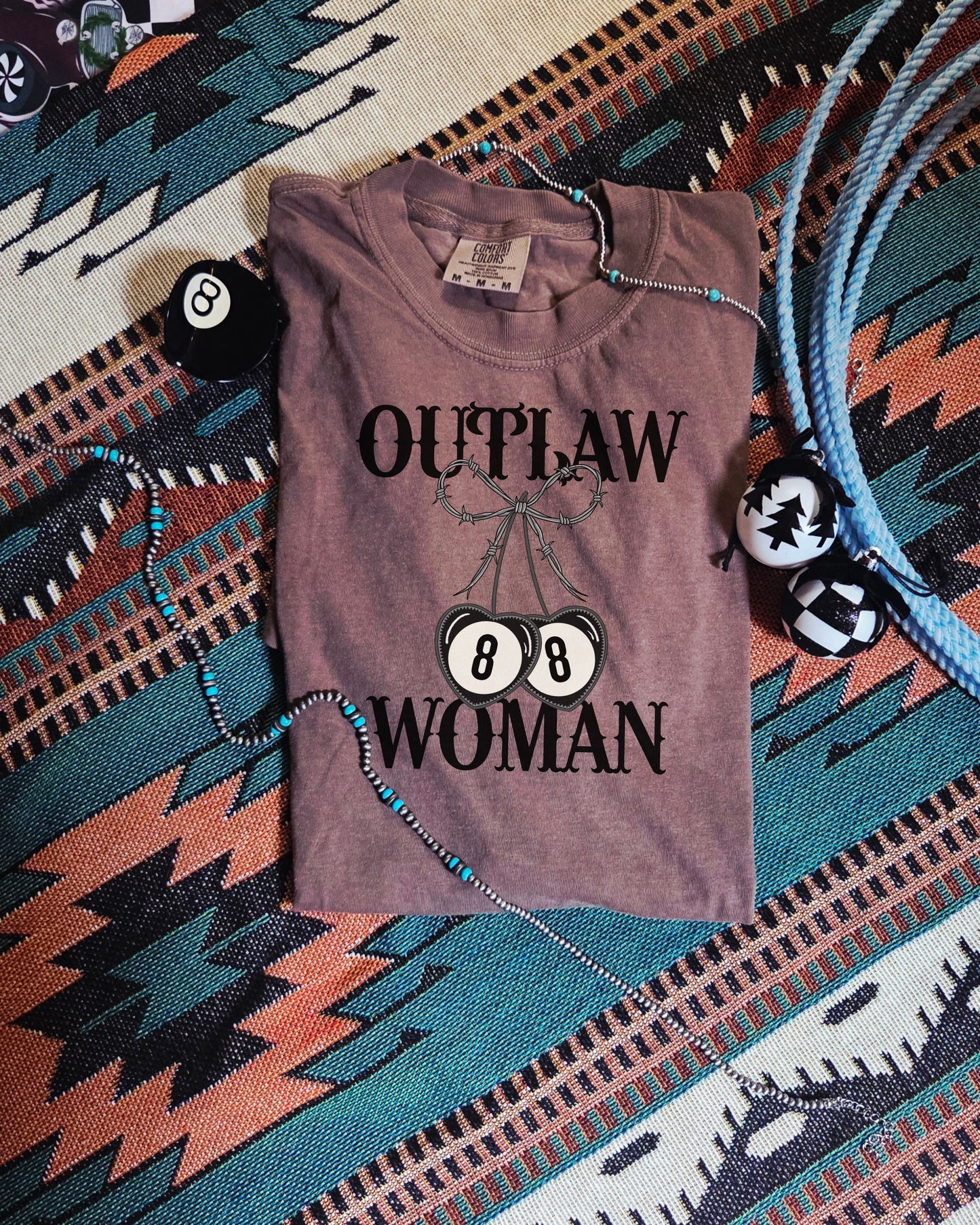 Outlaw Woman Cherry Tee