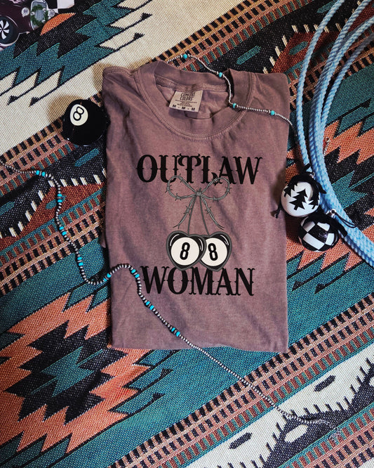 Outlaw Woman Cherry Tee