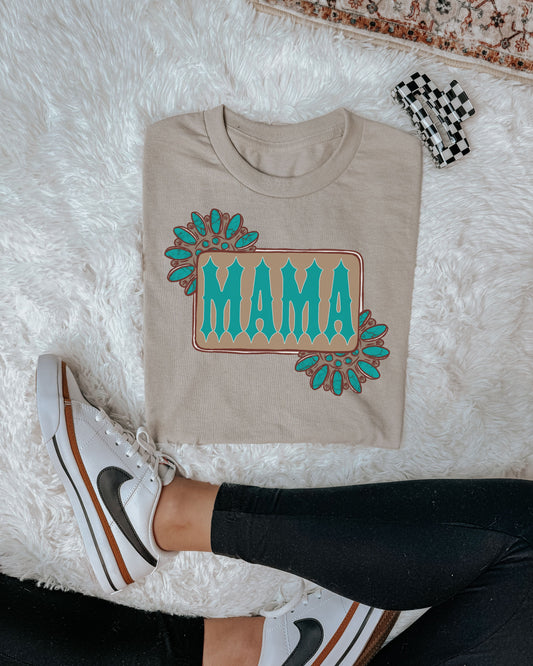 Turquoise Mama Tee