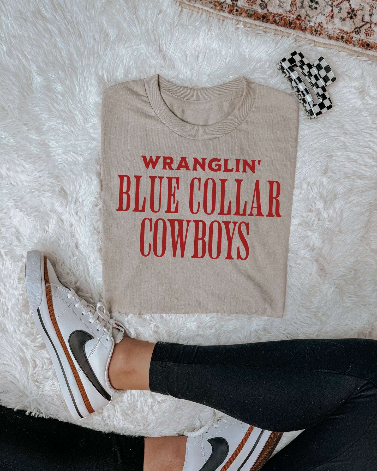 Wranglin Blue Collar Tee